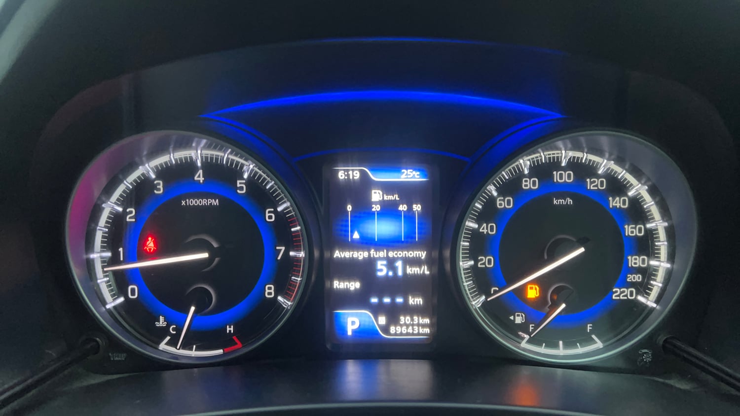 Used 2018 Maruti Suzuki Baleno Alpha 1.2 AT Petrol Automatic interior CLUSTERMETER VIEW