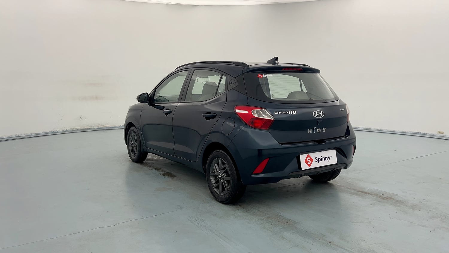 Used 2021 Hyundai Grand i10 Nios Sportz 1.2 Kappa VTVT Petrol Manual exterior LEFT REAR CORNER VIEW