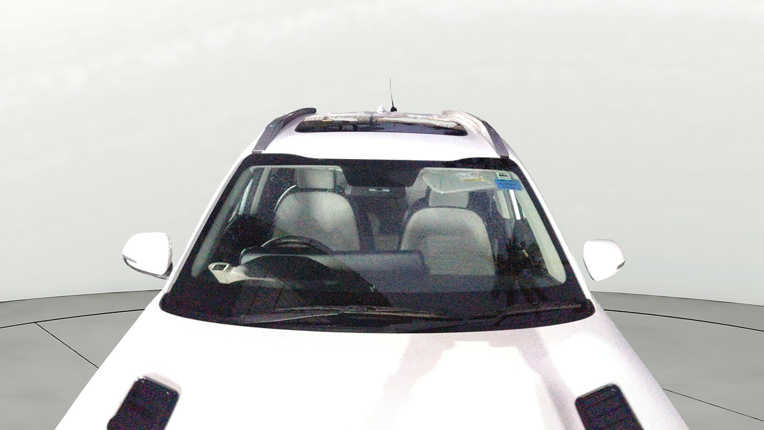 Used 2023 Kia Sonet HTX 1.0 iMT Petrol Manual exterior FRONT WINDSHIELD VIEW