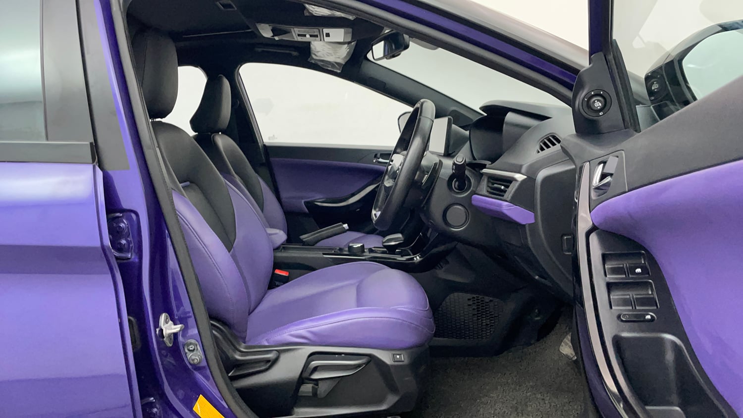 Used 2024 Tata Nexon Fearless Plus S Purple 1.2 Revotron Petrol 7DCA Dual Tone Petrol Automatic interior RIGHT SIDE FRONT DOOR CABIN VIEW