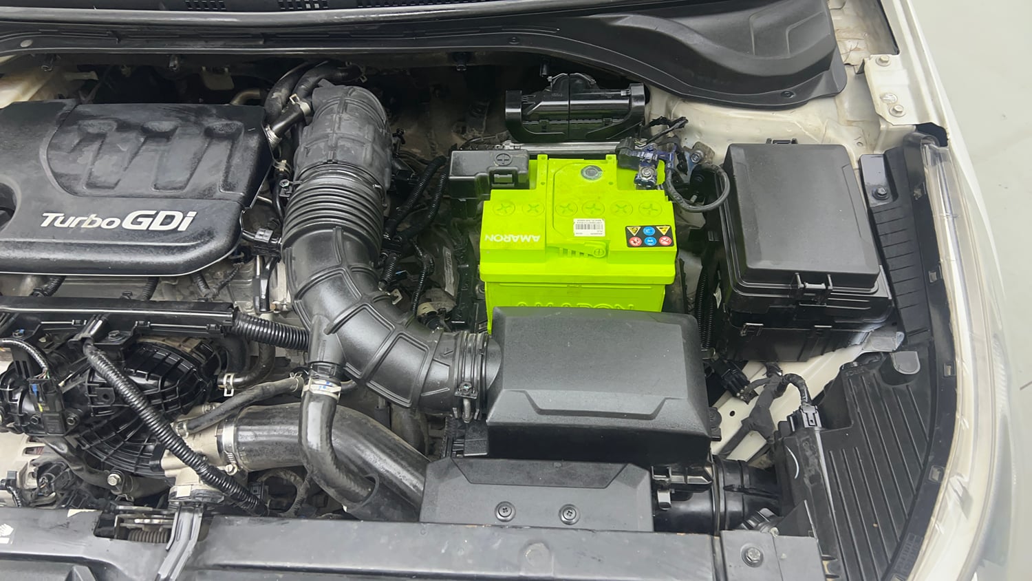 Used 2021 Hyundai Verna SX (O) 1.0 Turbo DCT Petrol Automatic engine ENGINE LEFT SIDE VIEW
