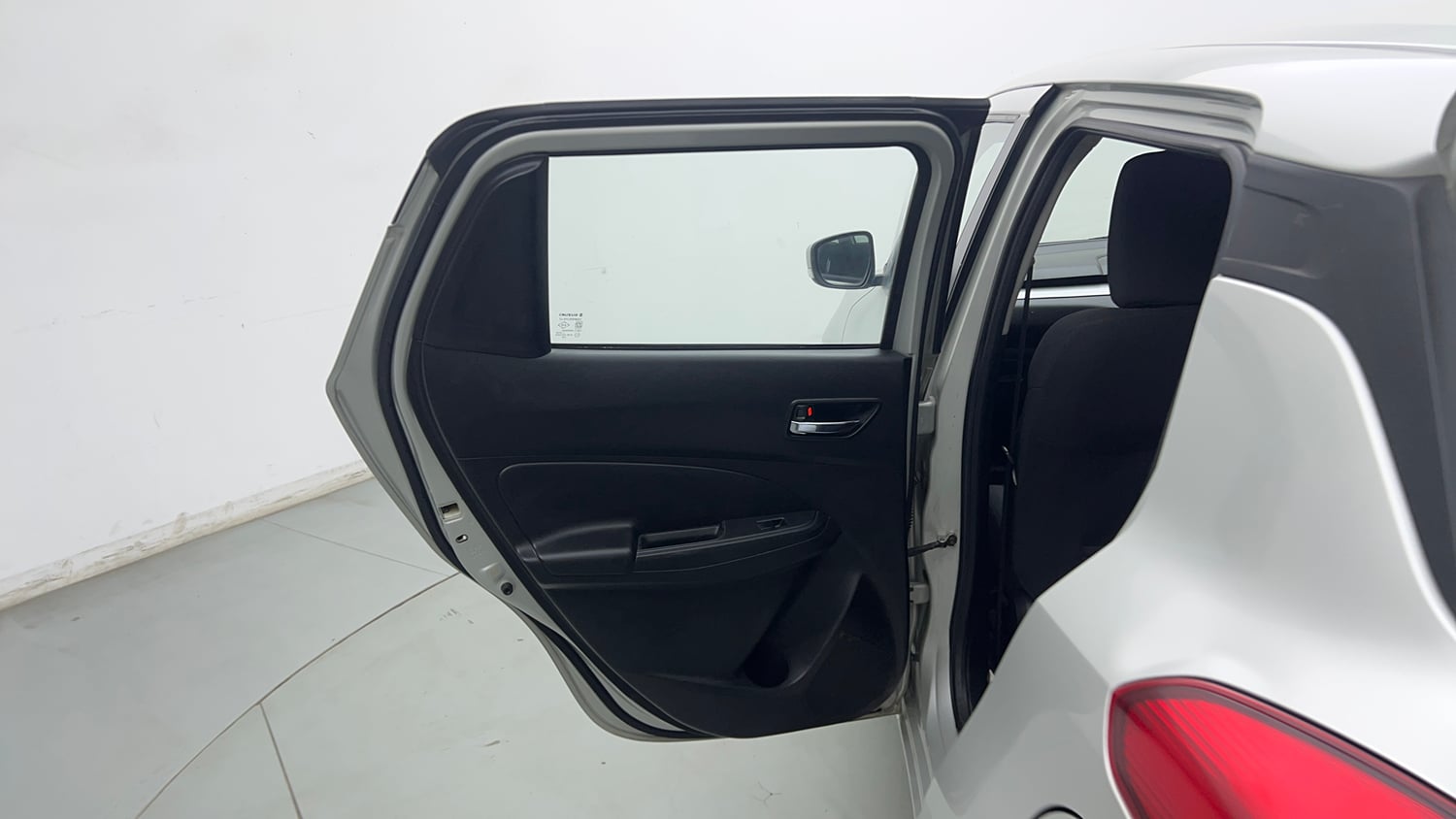 Used 2021 Maruti Suzuki Swift VXi Petrol Manual interior LEFT REAR DOOR OPEN VIEW