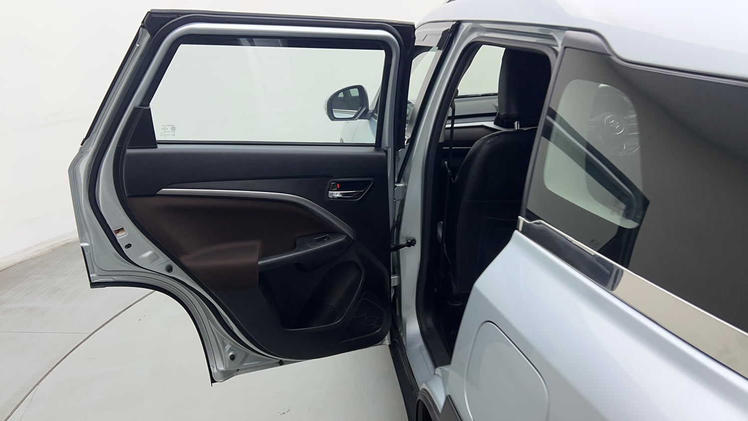 Used 2023 Maruti Suzuki Brezza ZXi AT Petrol Automatic interior LEFT REAR DOOR OPEN VIEW