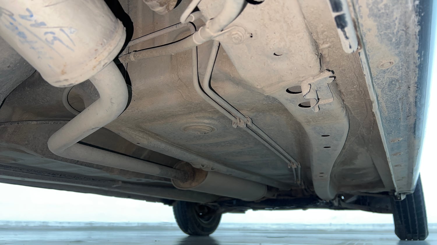 Used 2023 Maruti Suzuki Alto K10 VXi S-CNG Cng Manual extra REAR RIGHT UNDERBODY VIEW