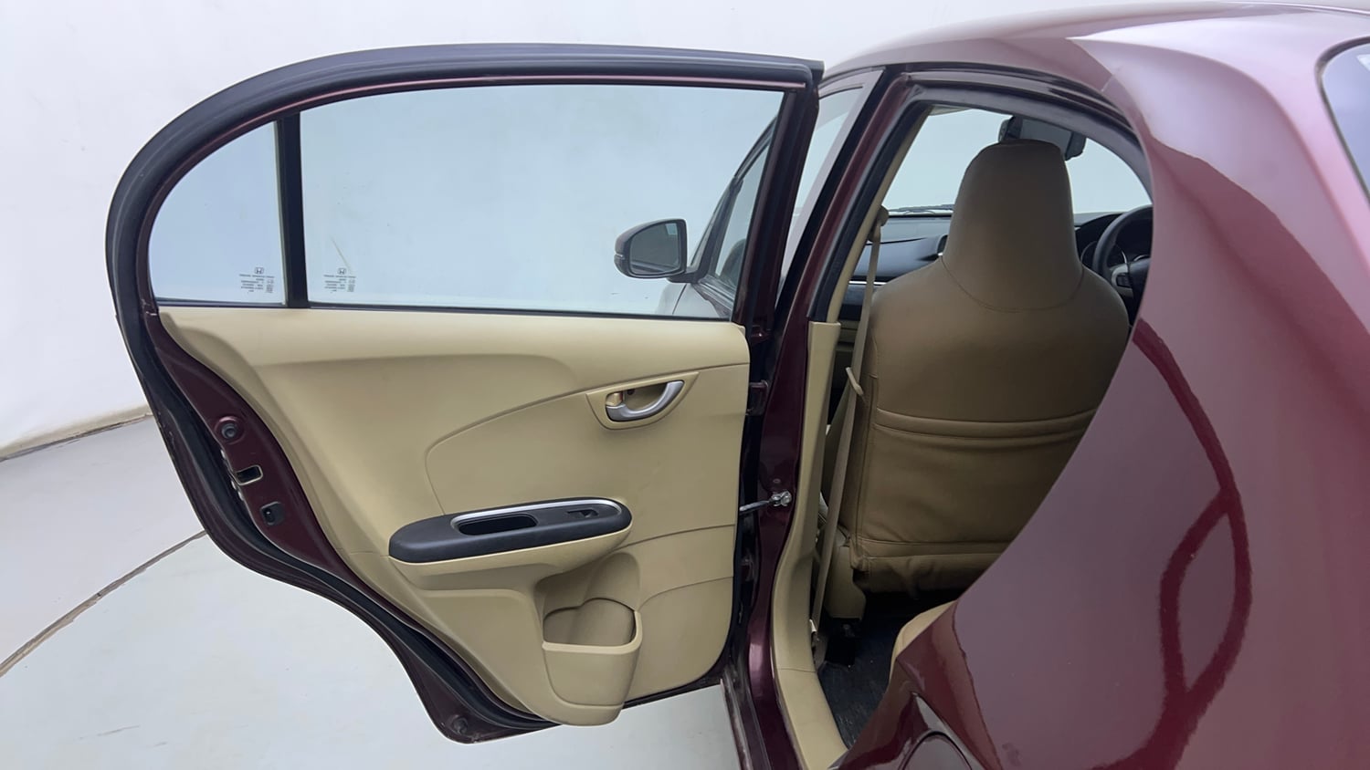 Used 2018 Honda Amaze 1.5 SX i-DTEC Diesel Manual interior LEFT REAR DOOR OPEN VIEW