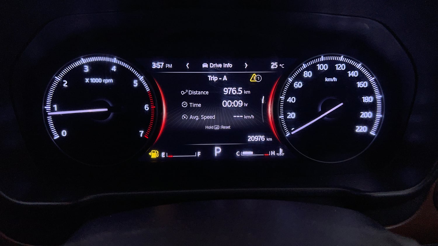 Used 2022 Mahindra Scorpio N Z8 L Petrol AT 6 STR Petrol Automatic interior CLUSTERMETER VIEW