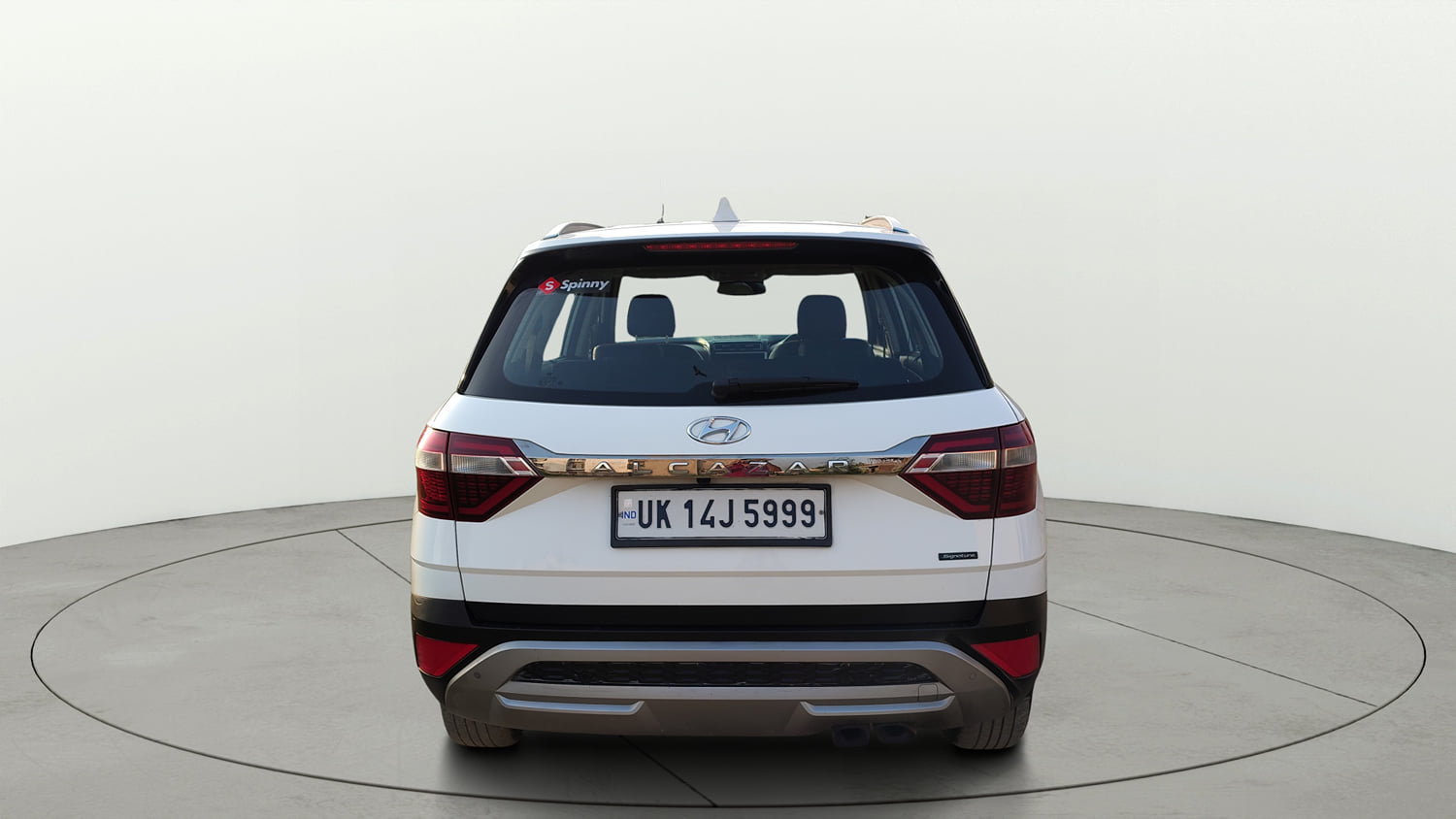 Used 2022 Hyundai Alcazar Signature (O) 6 STR 1.5 Diesel AT Diesel Automatic exterior BACK VIEW