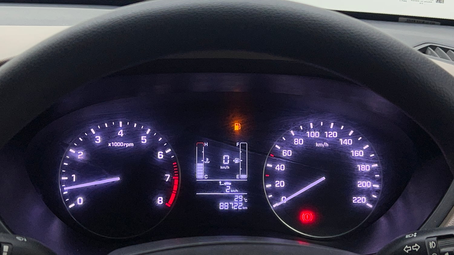 Used 2016 Hyundai Elite i20 Sportz 1.2 Petrol Manual interior CLUSTERMETER VIEW