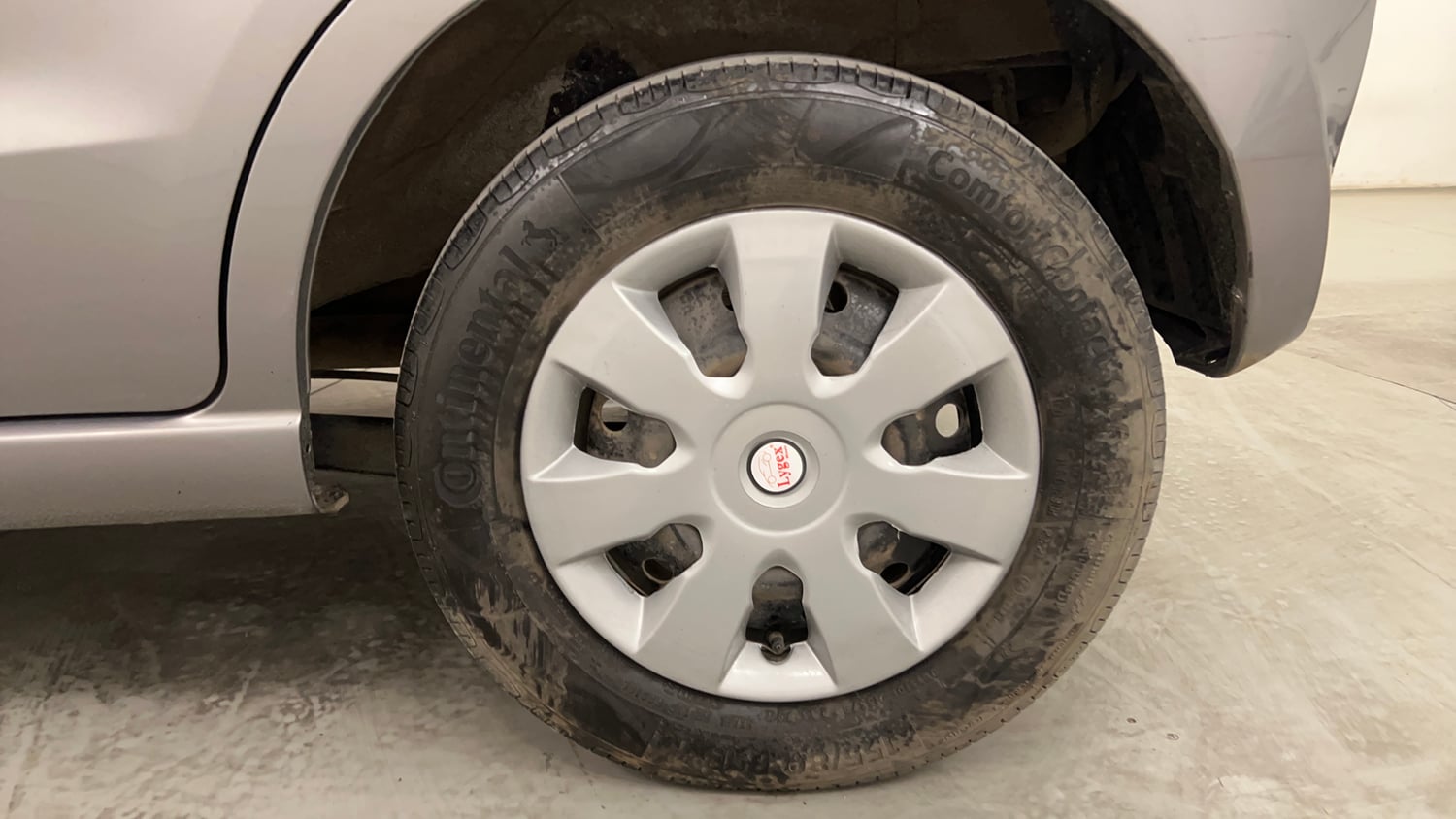 Used 2013 Maruti Suzuki A-Star VXI Petrol Manual tyres LEFT REAR TYRE RIM VIEW