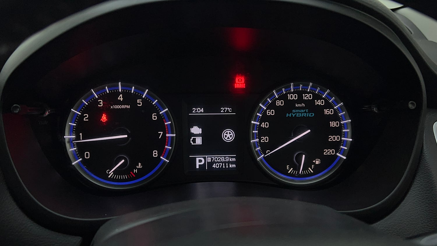 Used 2021 Maruti Suzuki S-Cross Alpha AT Petrol Automatic interior CLUSTERMETER VIEW