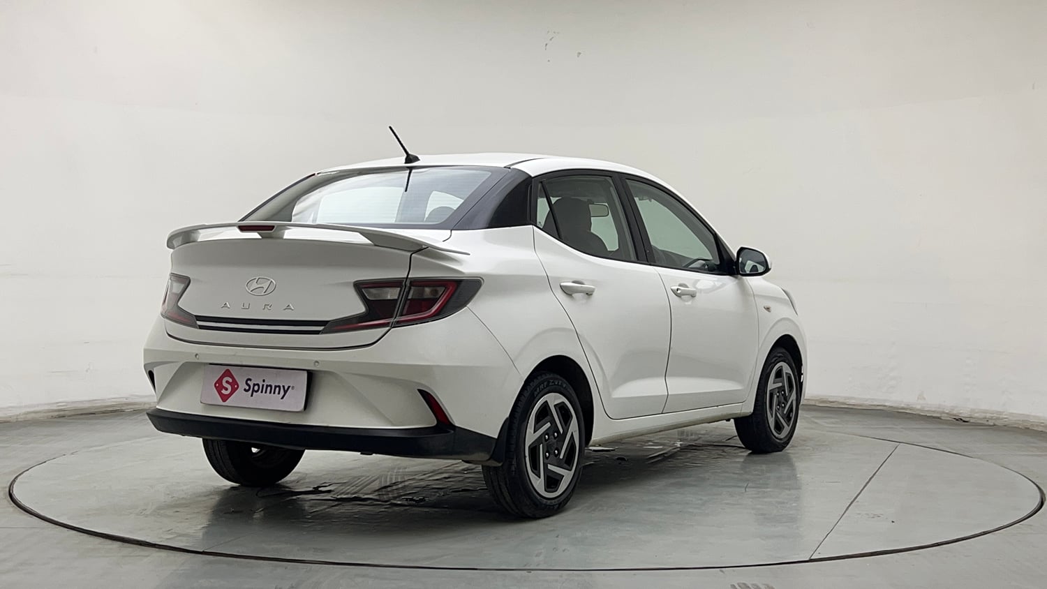 Used 2023 Hyundai Aura S 1.2 Petrol Petrol Manual exterior RIGHT REAR CORNER VIEW