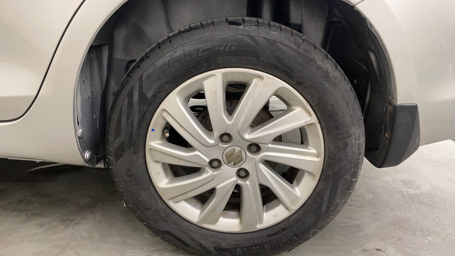 Used 2016 Maruti Suzuki Swift Dzire ZDI Diesel Manual tyres LEFT REAR TYRE RIM VIEW