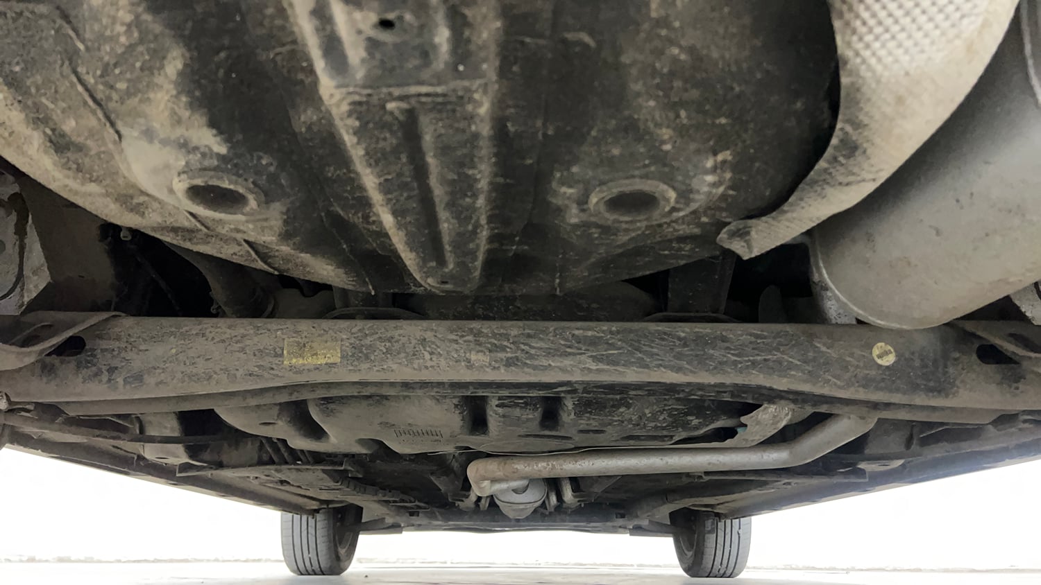Used 2024 Hyundai New i20 Asta (O) 1.2 IVT Petrol Automatic extra REAR UNDERBODY VIEW (TAKEN FROM REAR)