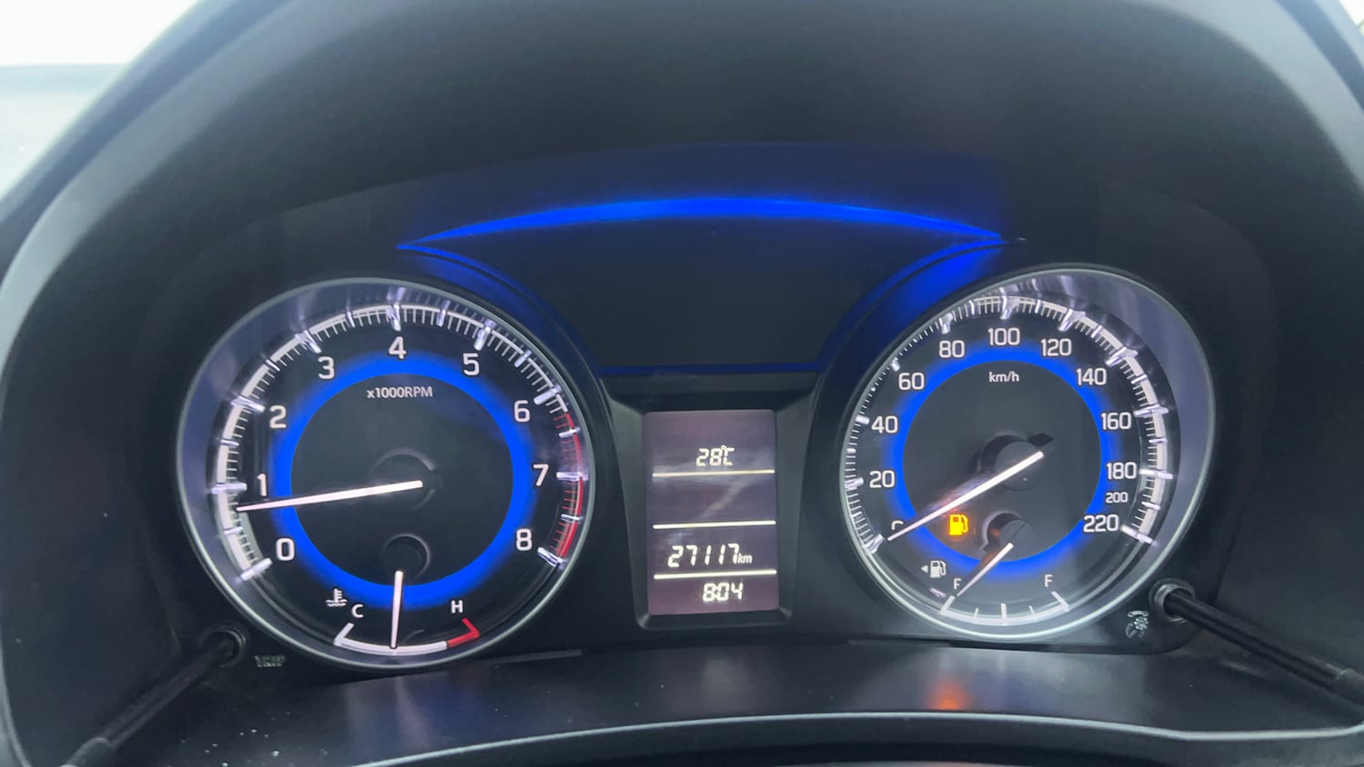 Used 2018 Maruti Suzuki Baleno Delta 1.2 Petrol Manual interior CLUSTERMETER VIEW