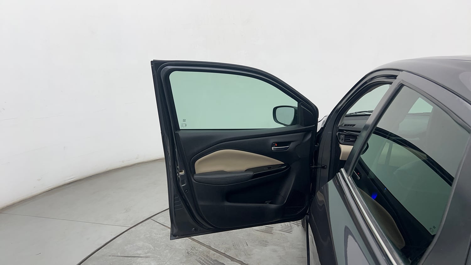 Used 2023 Toyota Glanza V Petrol Manual interior LEFT FRONT DOOR OPEN VIEW