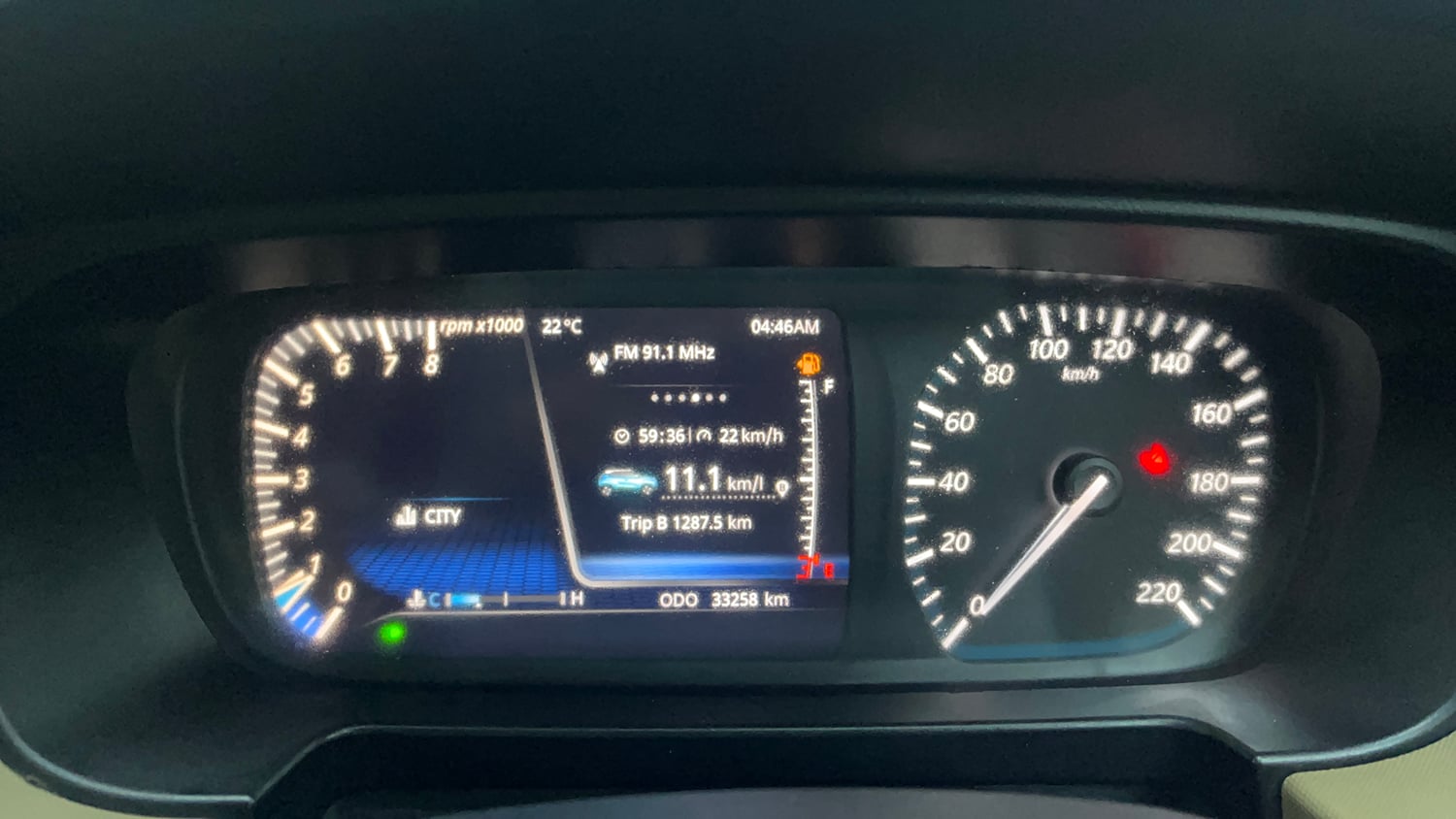 Used 2022 Tata Punch Kaziranga Creative MT Petrol Manual interior CLUSTERMETER VIEW