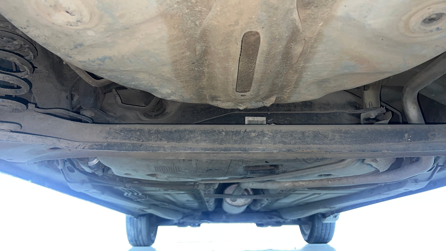 Used 2017 Maruti Suzuki Baleno Zeta 1.2 Petrol Manual extra REAR UNDERBODY VIEW (TAKEN FROM REAR)