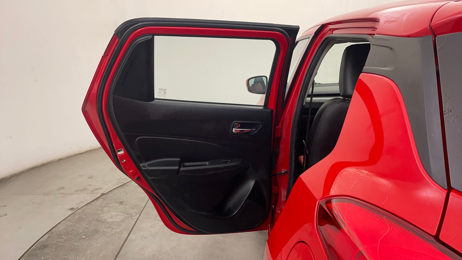 Used 2020 Maruti Suzuki Swift VXi Petrol Manual interior LEFT REAR DOOR OPEN VIEW