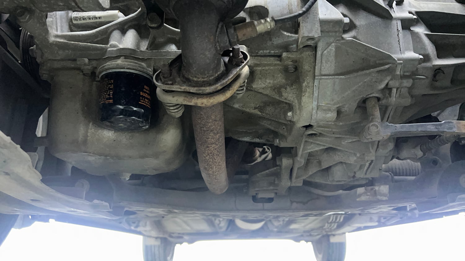 Used 2017 Maruti Suzuki Baleno Zeta 1.2 Petrol Manual extra FRONT LEFT UNDERBODY VIEW