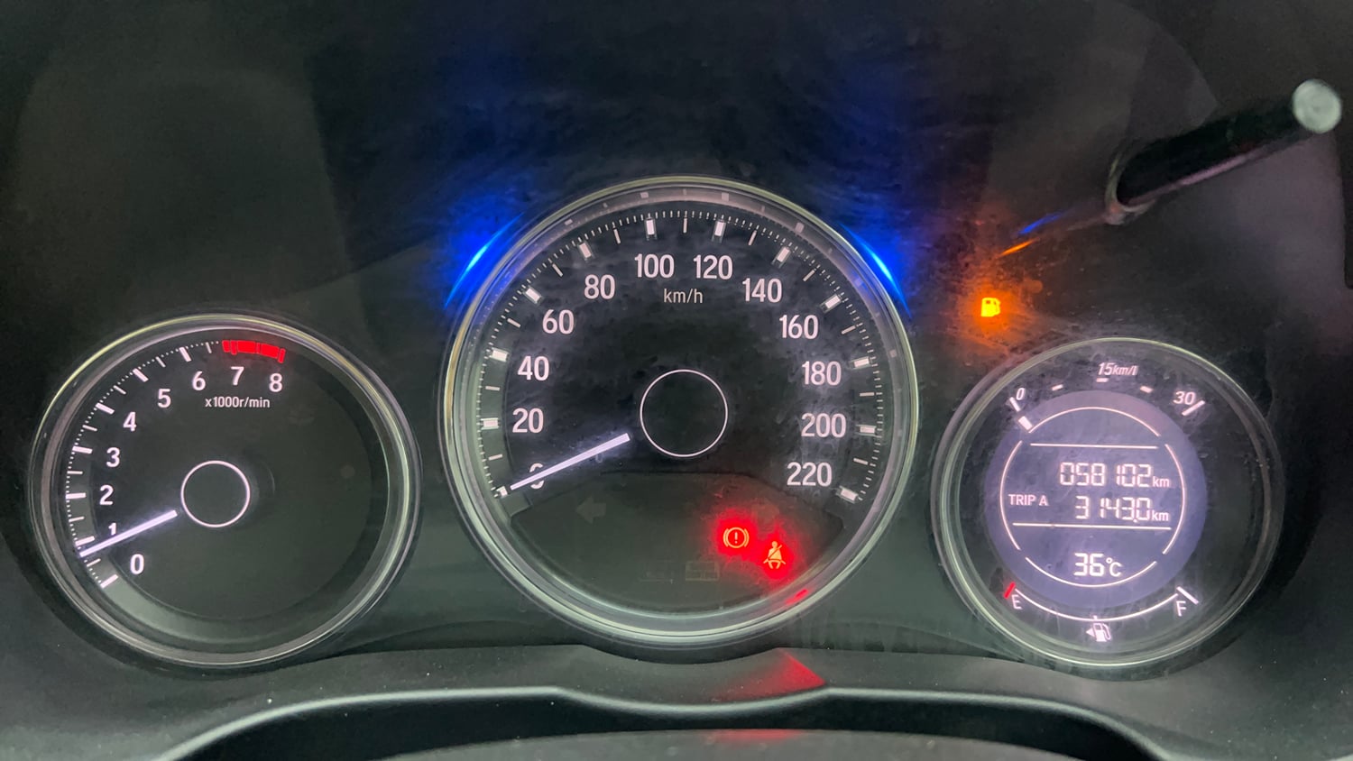 Used 2017 Honda City V Petrol Petrol Manual interior CLUSTERMETER VIEW