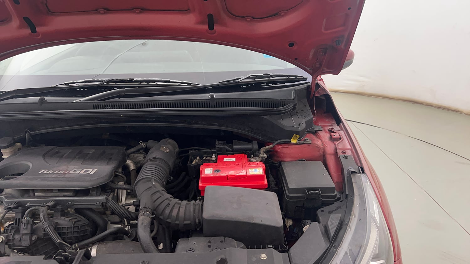 Used 2020 Hyundai New i20 Asta (O) 1.0 Turbo DCT Petrol Automatic engine ENGINE LEFT SIDE HINGE & APRON VIEW
