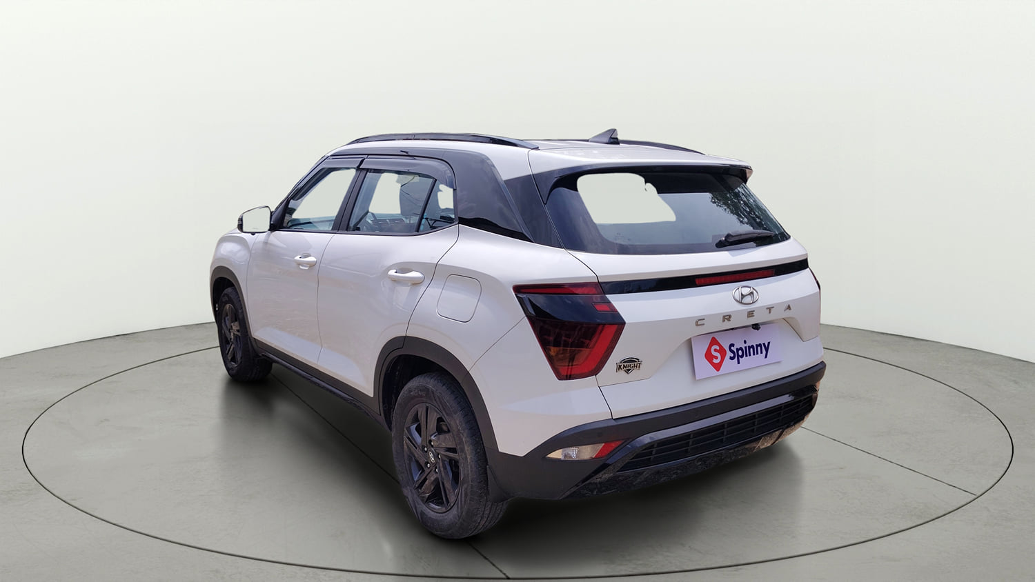 Used 2023 Hyundai Creta S Plus 1.5 Petrol Knight Petrol Manual exterior LEFT REAR CORNER VIEW