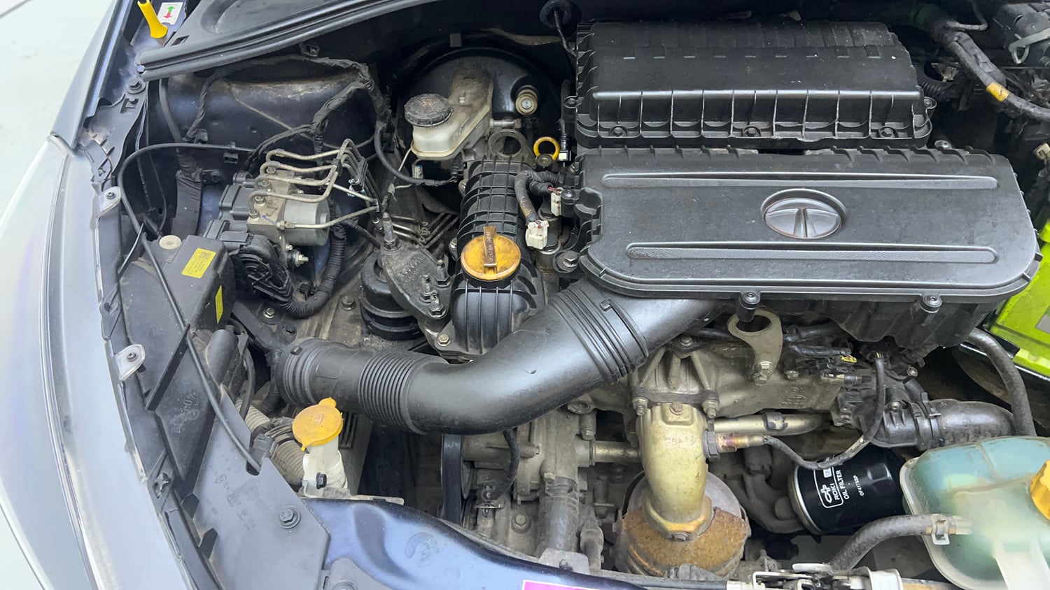 Used 2021 Tata Tigor XM Petrol Manual engine ENGINE RIGHT SIDE VIEW