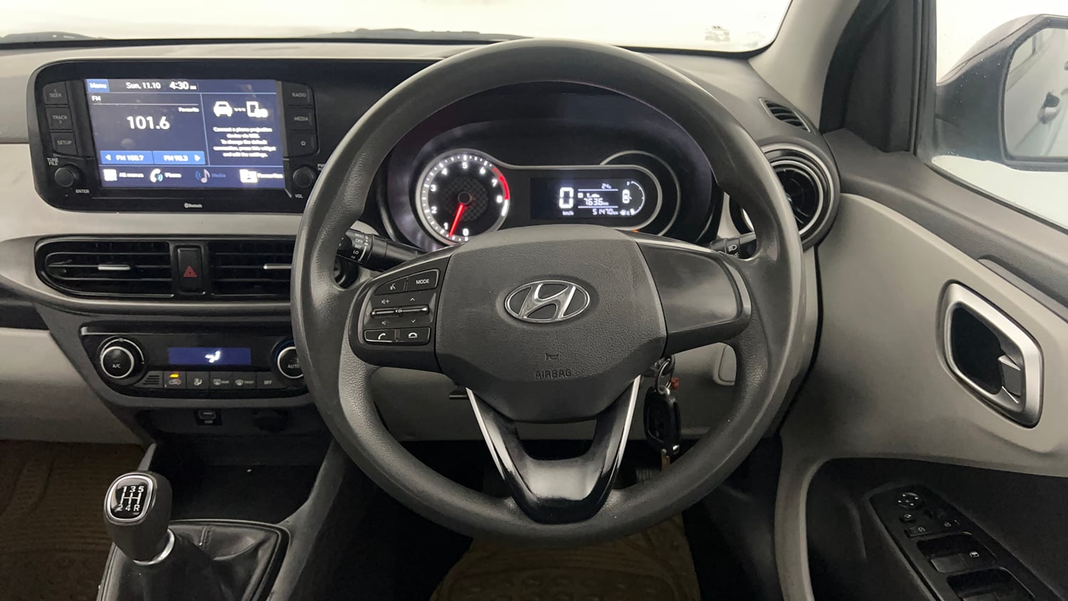 Used 2021 Hyundai Grand i10 Nios Sportz 1.2 Kappa VTVT Petrol Manual interior STEERING VIEW