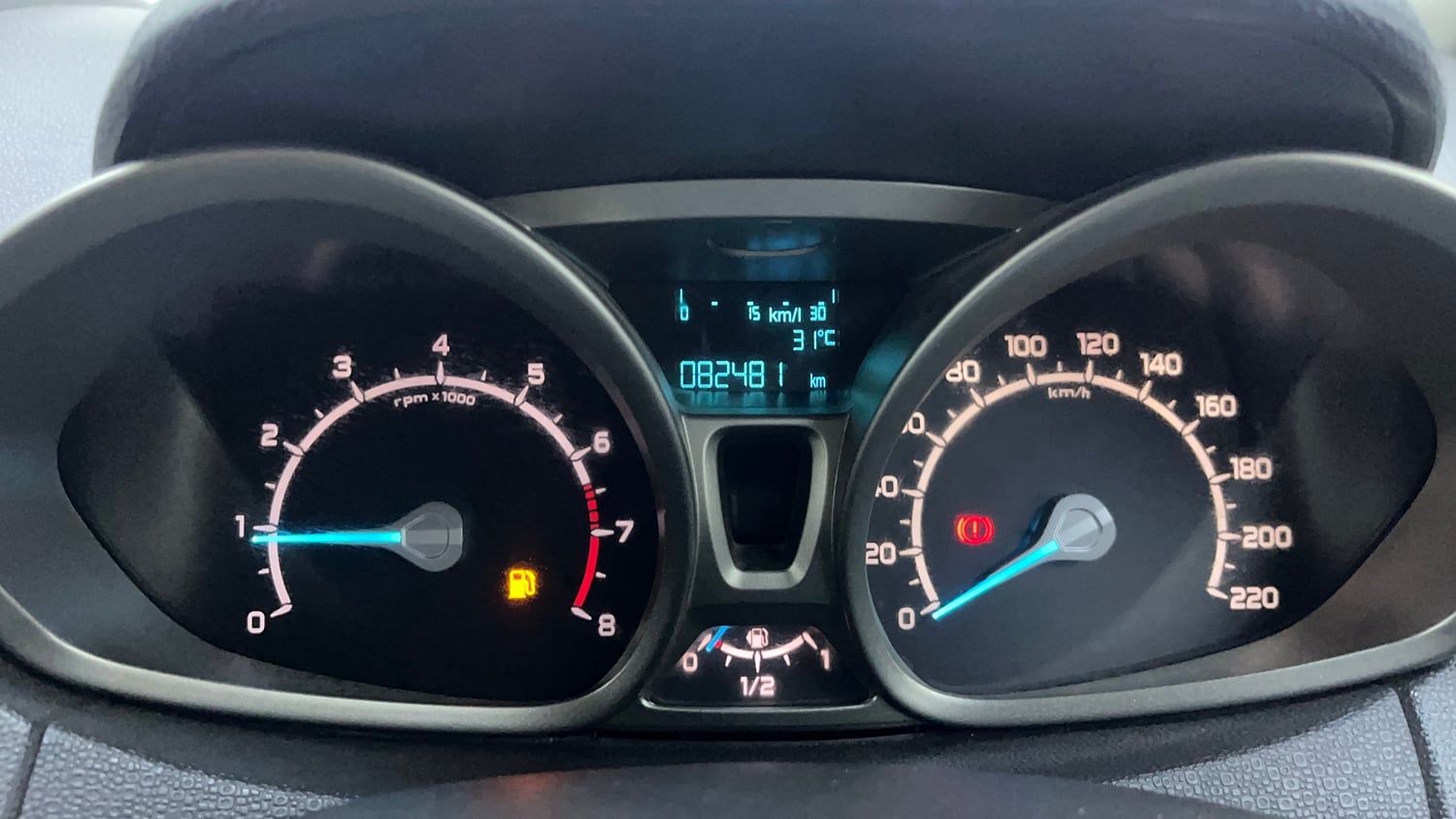 Used 2017 Ford EcoSport Titanium 1.5L Ti-VCT Petrol Manual interior CLUSTERMETER VIEW