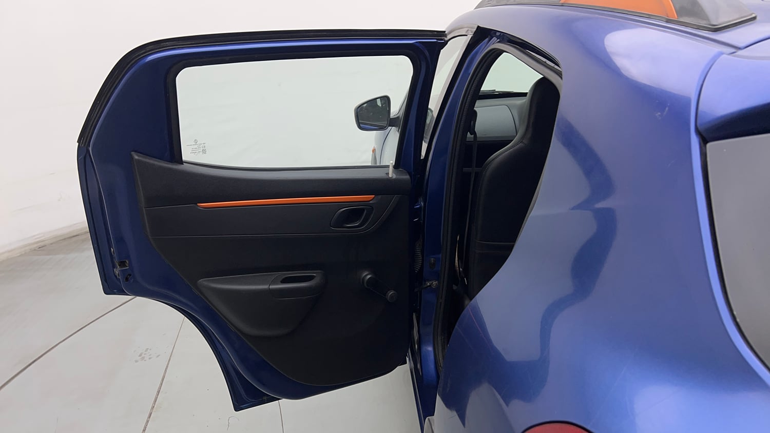Used 2017 Renault Kwid CLIMBER 1.0 AMT Petrol Automatic interior LEFT REAR DOOR OPEN VIEW