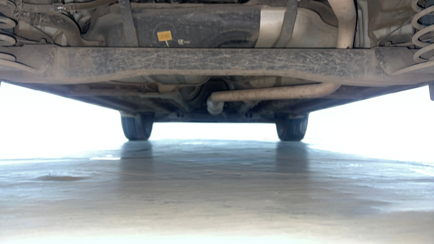 Used 2023 kia Seltos HTX 1.5 IVT Petrol Automatic extra REAR UNDERBODY VIEW (TAKEN FROM REAR)