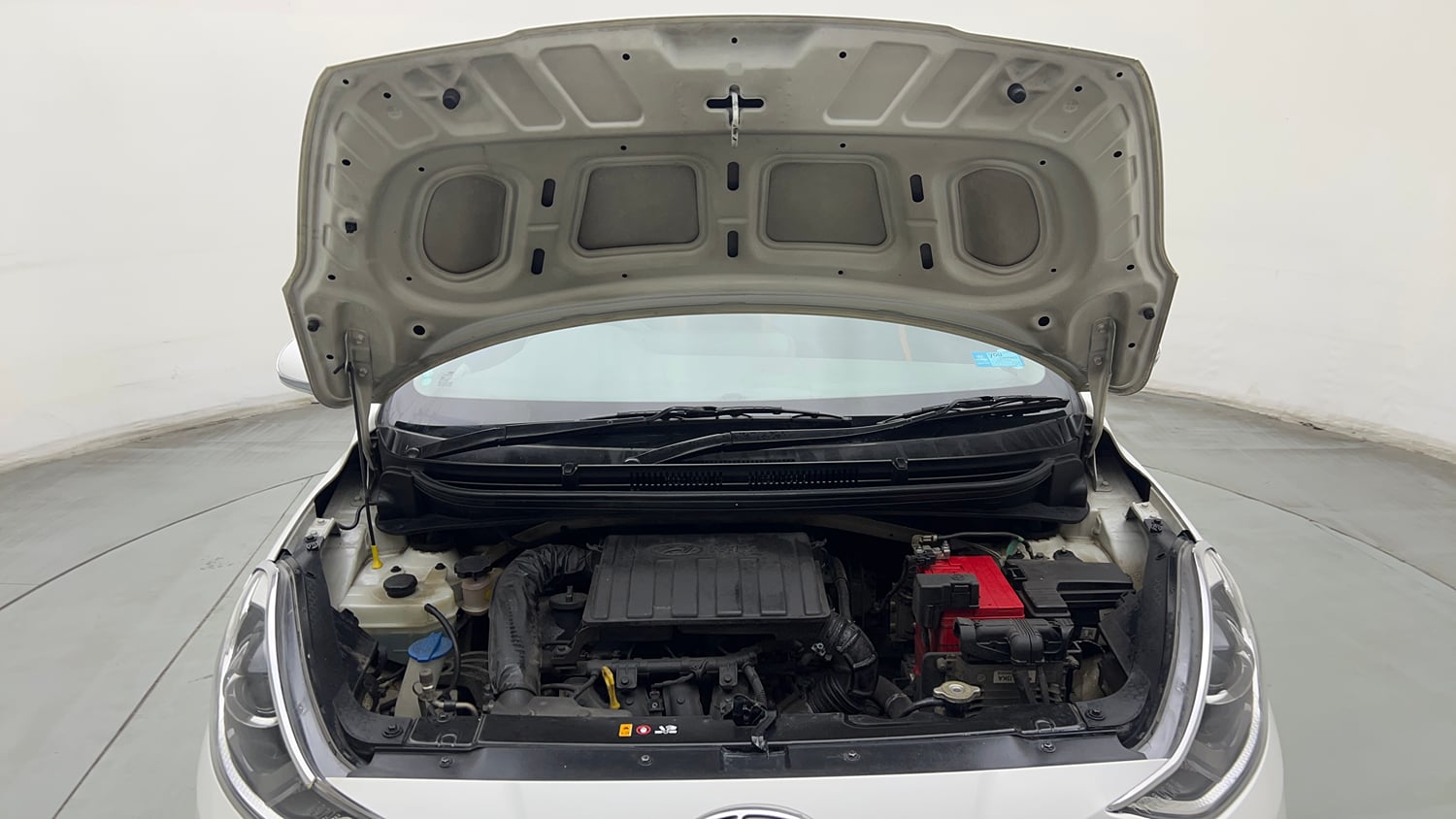 Used 2019 Hyundai Grand i10 Nios Sportz AMT 1.2 Kappa VTVT Petrol Automatic engine ENGINE & BONNET OPEN FRONT VIEW