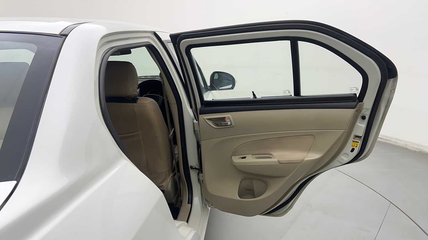 Used 2015 Maruti Suzuki Swift Dzire VXI Petrol Manual interior RIGHT REAR DOOR OPEN VIEW