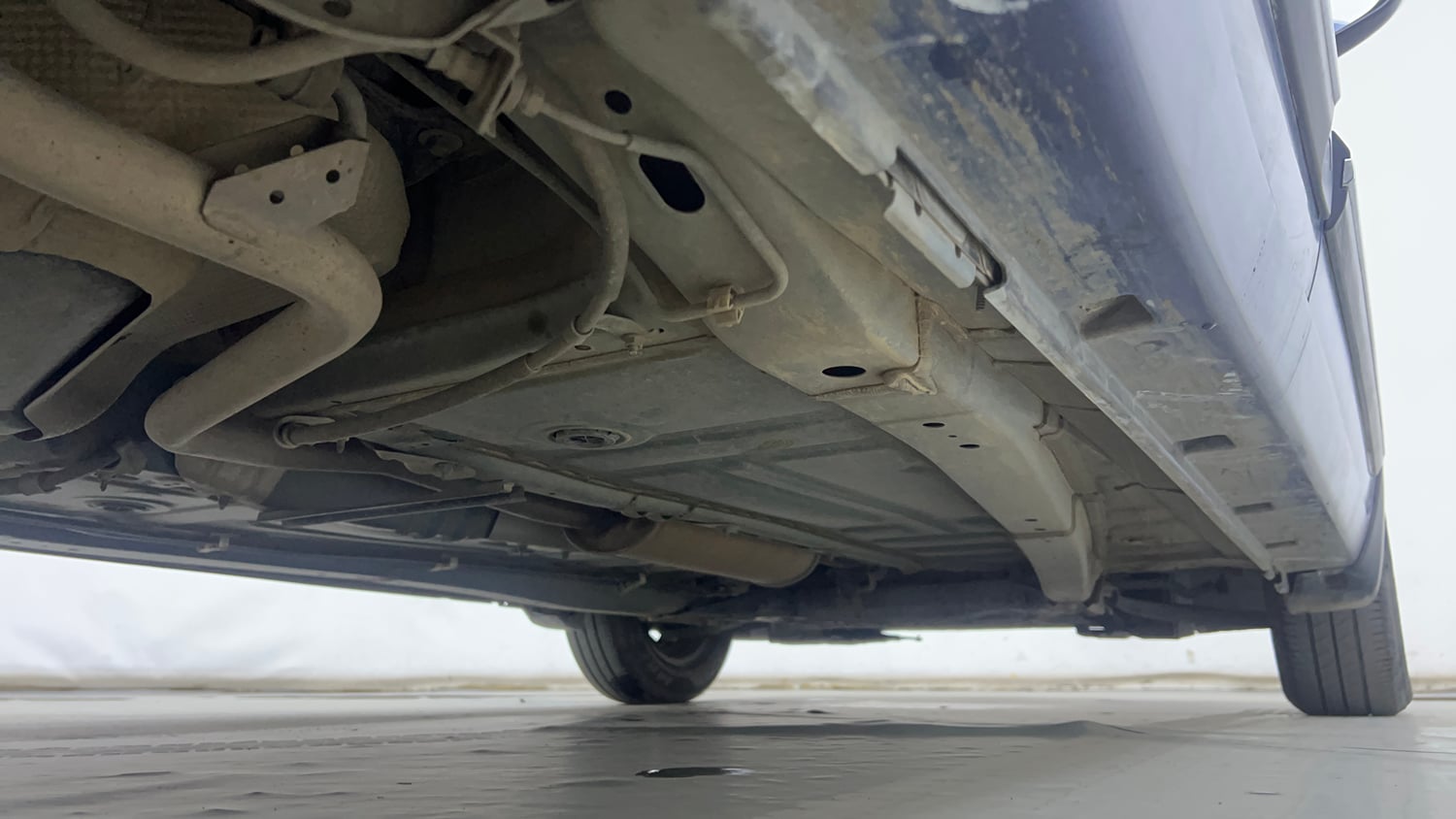Used 2021 Maruti Suzuki Baleno Delta Petrol Manual extra REAR RIGHT UNDERBODY VIEW