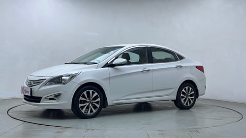 Used 2016 Hyundai Verna 1.6 VTVT SX AT Petrol Automatic exterior LEFT FRONT CORNER VIEW
