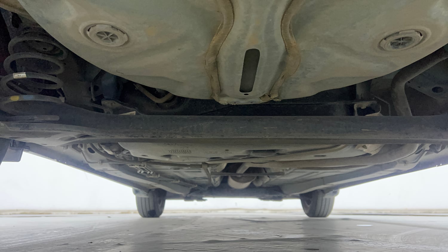 Used 2021 Maruti Suzuki Baleno Delta Petrol Manual extra REAR UNDERBODY VIEW (TAKEN FROM REAR)