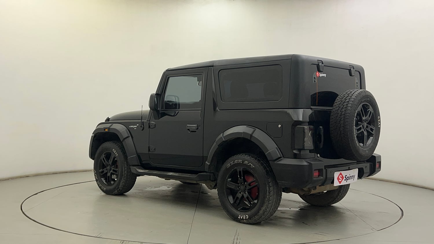Used 2022 mahindra Thar LX Hard Top Petrol AT 4WD Petrol Automatic exterior LEFT REAR CORNER VIEW