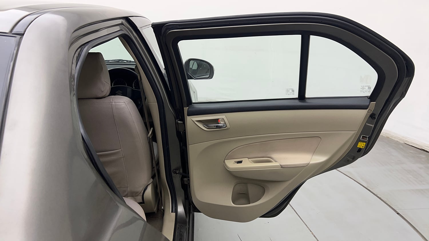 Used 2015 Maruti Suzuki Swift Dzire VXI Petrol Manual interior RIGHT REAR DOOR OPEN VIEW