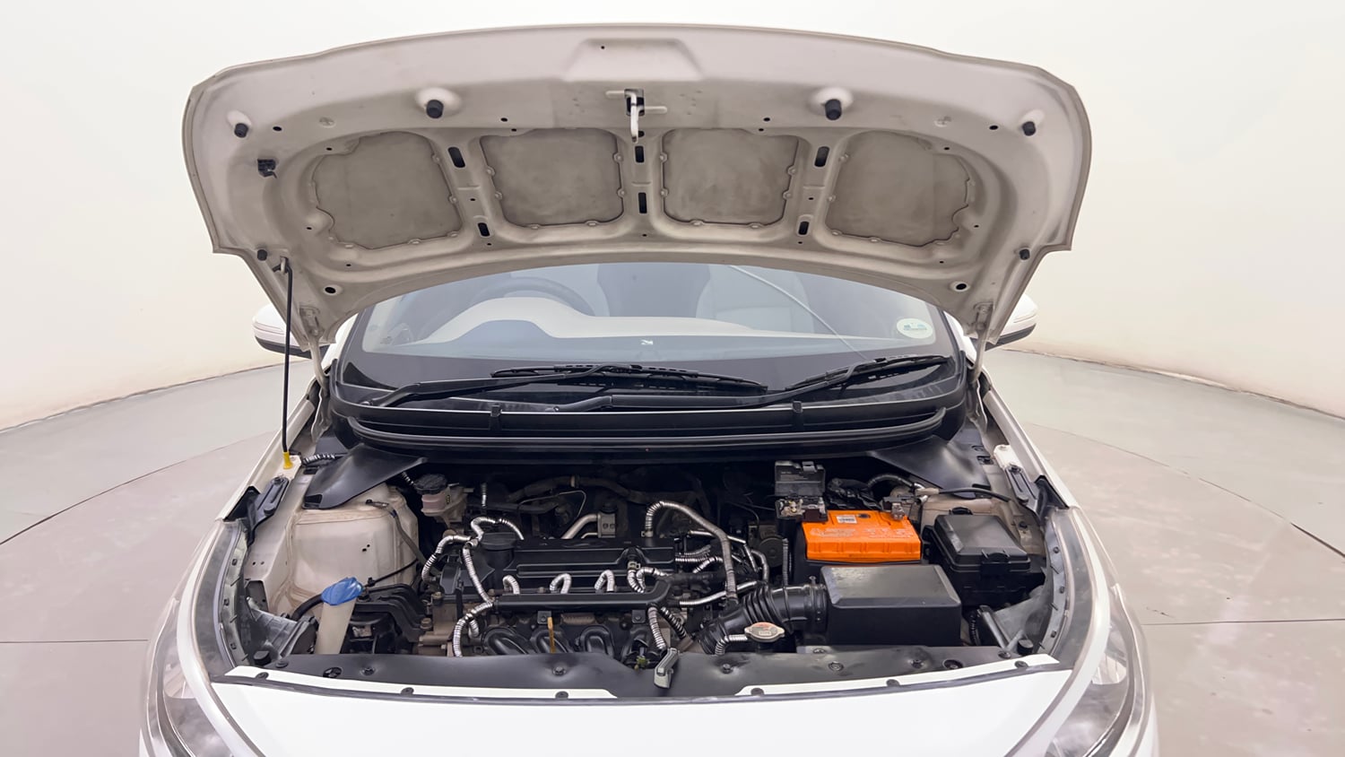 Used 2016 Hyundai Elite i20 Sportz 1.2 Petrol Manual engine ENGINE & BONNET OPEN FRONT VIEW