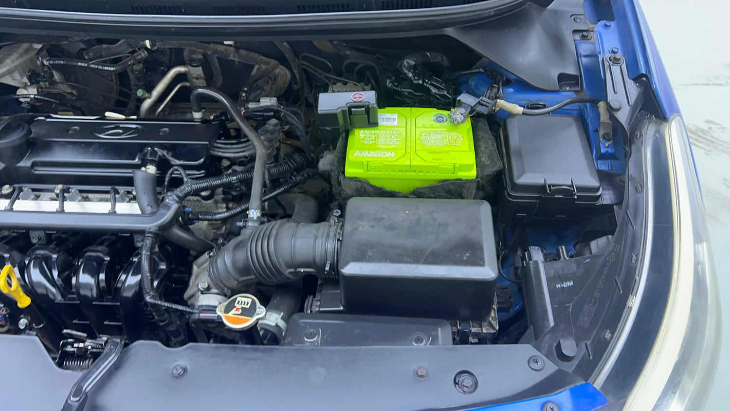 Used 2017 Hyundai Elite i20 Sportz 1.2 Petrol Manual engine ENGINE LEFT SIDE VIEW
