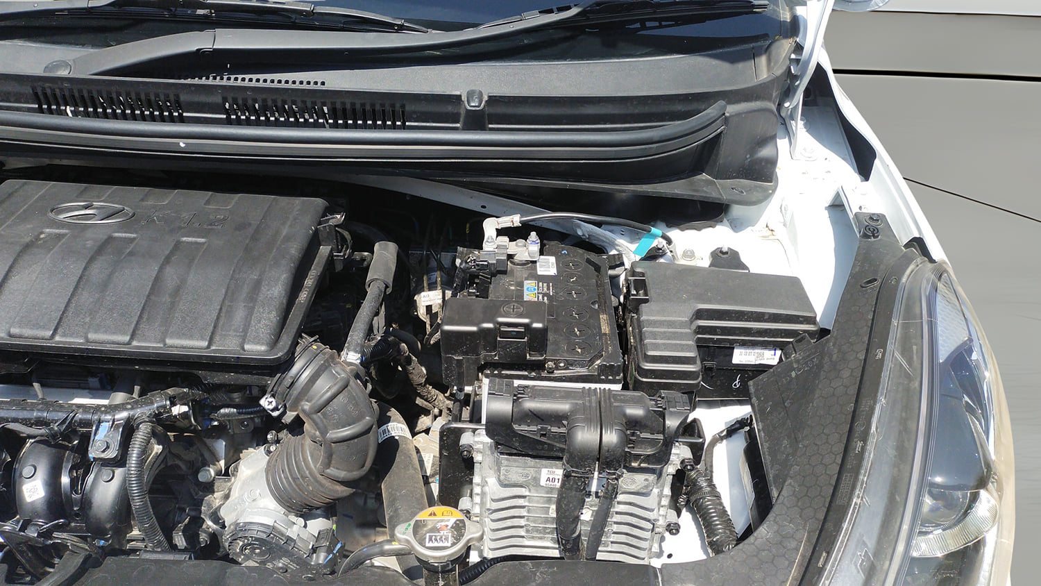 Used 2026 Hyundai Grand i10 Nios Sportz 1.2 Kappa AMT Petrol Automatic engine ENGINE LEFT SIDE VIEW