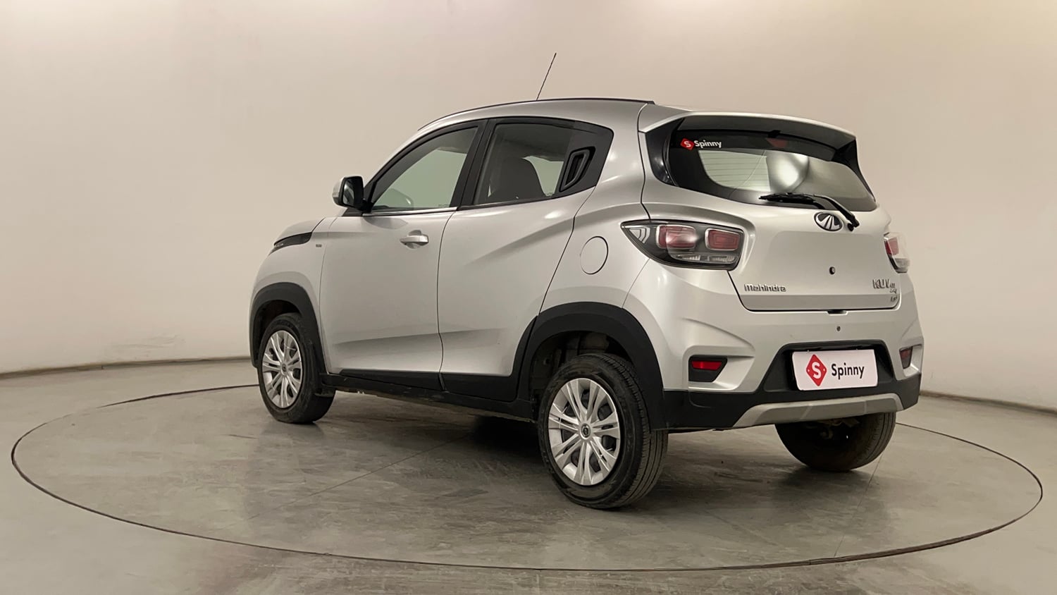Used 2019 Mahindra KUV100 NXT K6 Plus 6 STR Petrol Manual exterior LEFT REAR CORNER VIEW