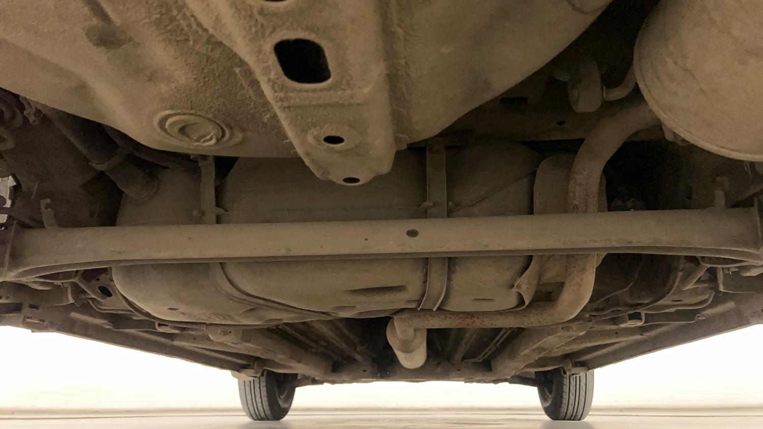 Used 2012 Maruti Suzuki Swift Dzire VXI Petrol Manual extra REAR UNDERBODY VIEW (TAKEN FROM REAR)
