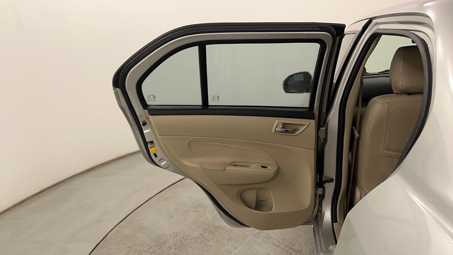 Used 2012 Maruti Suzuki Swift Dzire VXI Petrol Manual interior LEFT REAR DOOR OPEN VIEW