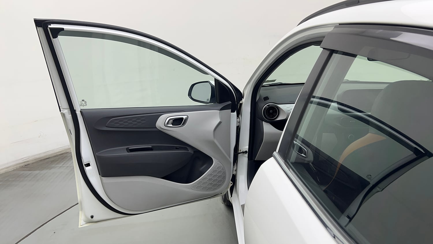 Used 2019 Hyundai Grand i10 Nios Sportz AMT 1.2 Kappa VTVT Petrol Automatic interior LEFT FRONT DOOR OPEN VIEW