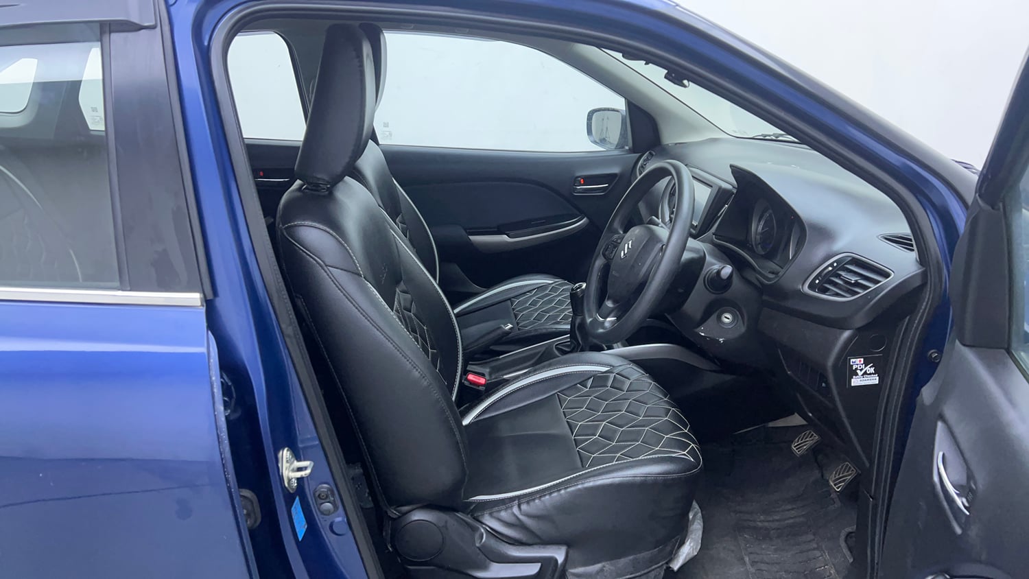 Used 2021 Maruti Suzuki Baleno Delta Petrol Manual interior RIGHT SIDE FRONT DOOR CABIN VIEW