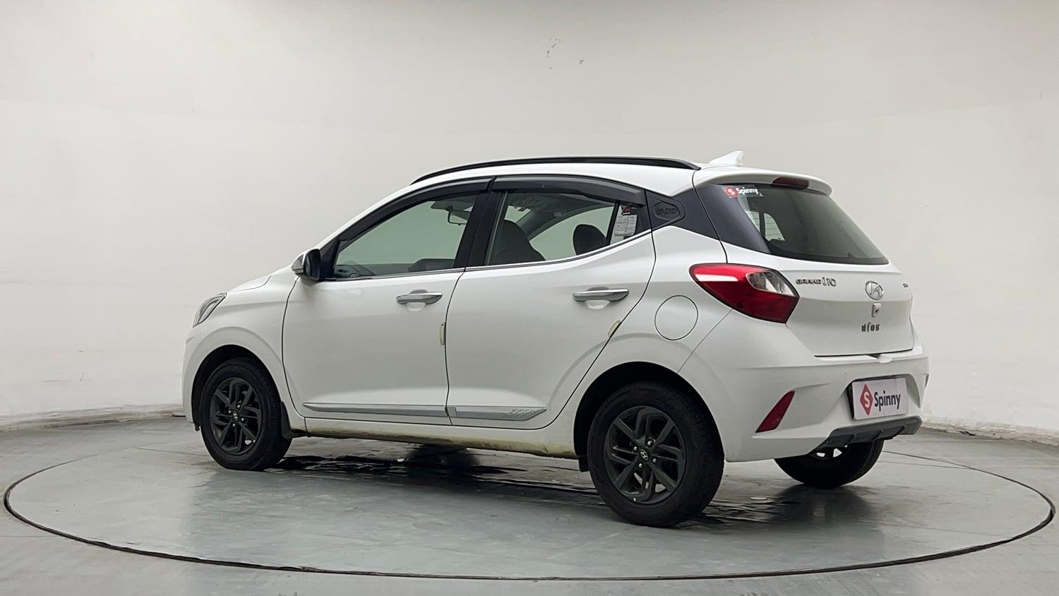 Used 2019 Hyundai Grand i10 Nios Sportz AMT 1.2 Kappa VTVT Petrol Automatic exterior LEFT REAR CORNER VIEW