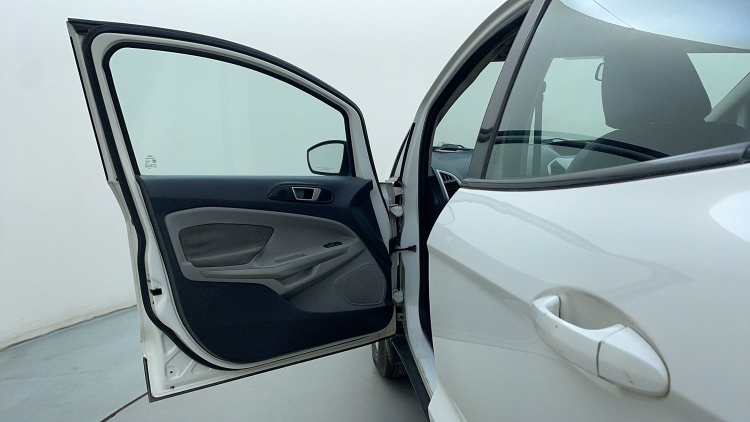 Used 2017 Ford EcoSport Trend+ 1.5L TDCi Diesel Manual interior LEFT FRONT DOOR OPEN VIEW