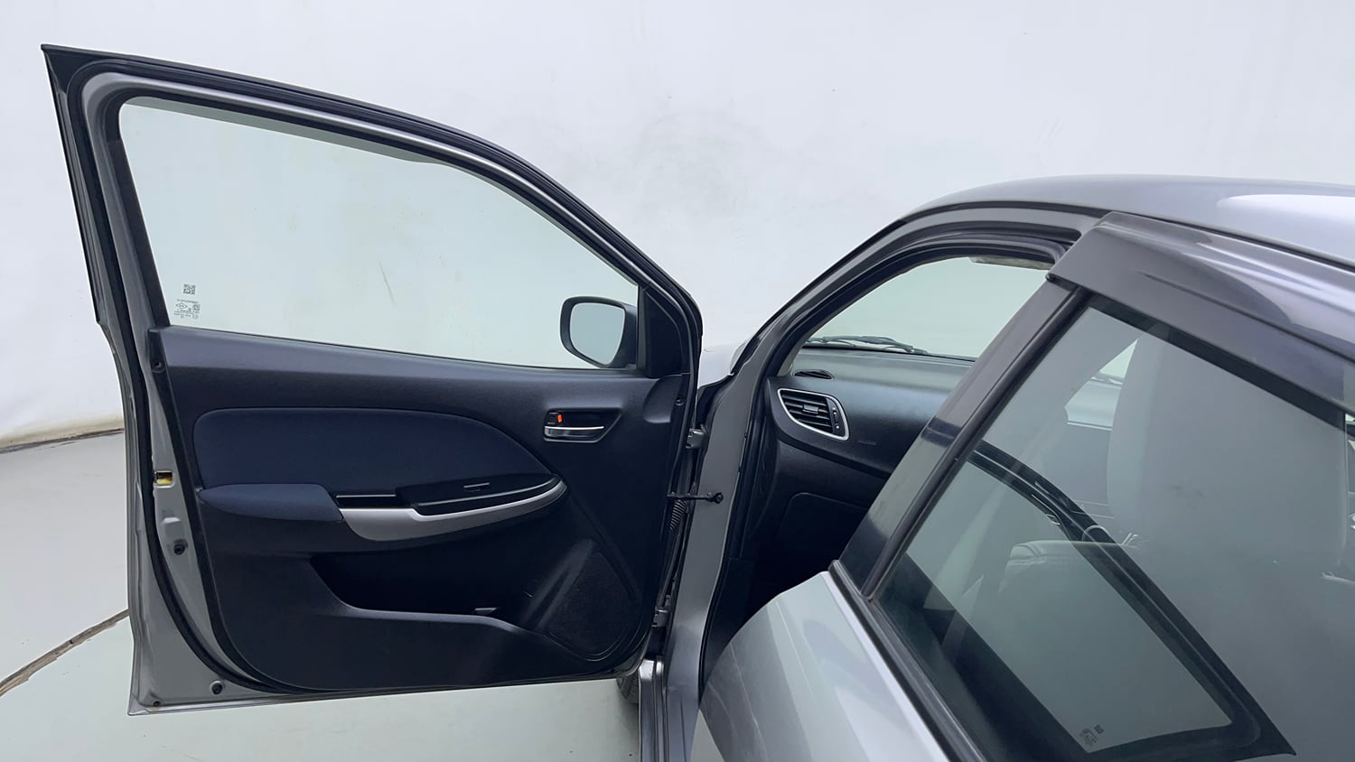 Used 2021 Maruti Suzuki Baleno Delta Petrol Manual interior LEFT FRONT DOOR OPEN VIEW