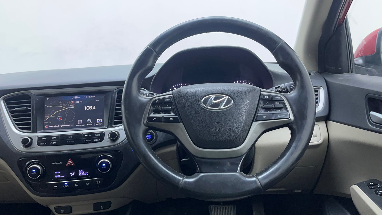 Used 2018 Hyundai Verna SX (O) 1.6 VTVT AT Petrol Automatic interior STEERING VIEW